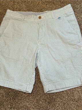 Brooks Brothers Light Blue & White Seersucker Shorts